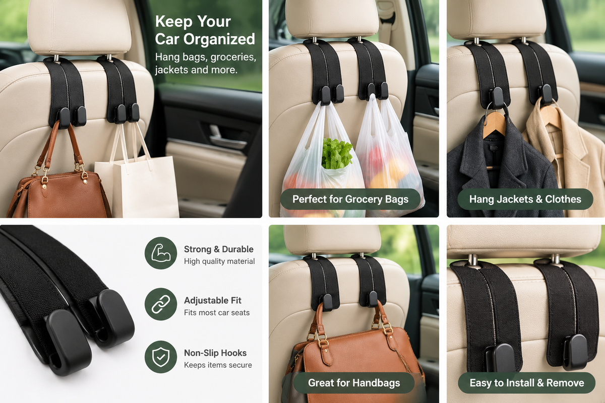 Car Seat Hook Pack of 2